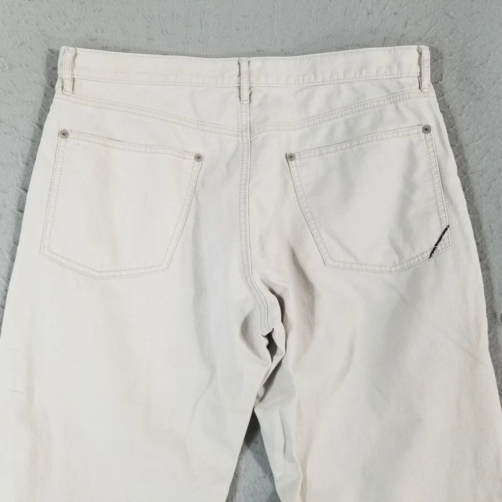 Banana Republic jeans men's 35x27 Loose baggy beige cotton button fly retro